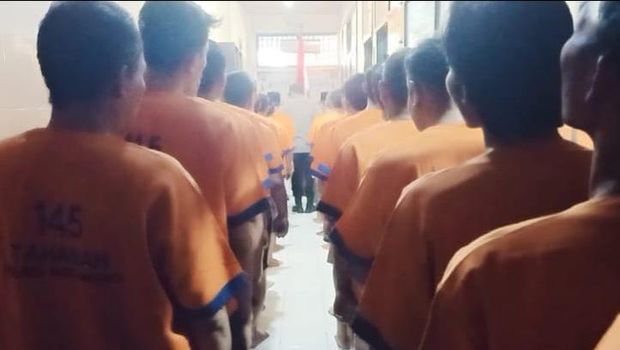 Upacara Tahanan Polresta Banyuwangi Peringati Detik- Detik Proklamasi di HUT RI ke-79