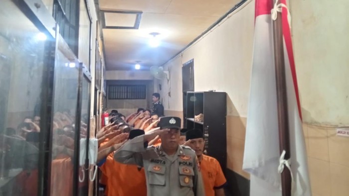 Upacara Tahanan Polresta Banyuwangi Peringati Detik- Detik Proklamasi di HUT RI ke-79