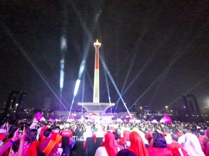 HUT ke-79 RI, Pemprov DKI Suguhkan Video Mapping-Air Mancur di Monas