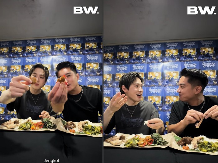 Wow! Suho EXO Mukbang Nasi Padang, Cicip Jengkol dan Ayam Pop