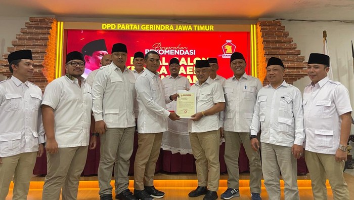 DPP Gerindra berikan rekom kepada Sanusi-Lathifah maju di Pilbup Malang 2024.