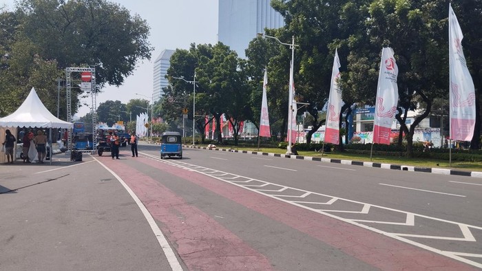 Jl Medan Merdeka Selatan dibuka lagi usai massa aksi bela Palestina bubar