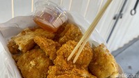 Seporsi menu chicken katsu ini bisa dinikmati untuk 1-2 orang. Bisa juga jadi menu lauk pendamping yang enak. Foto: Detikcom / Sonia Permata