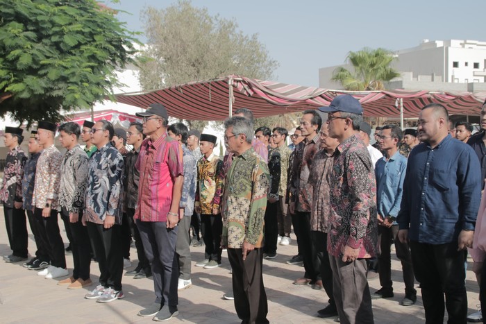 Para Pelajar Indonesia di Tripoli Libya upacara HUT ke-79 RI Para Pelajar Indonesia di Tripoli Libya upacara HUT ke-79 RI
