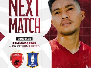 Penjualan Tiket PSM Makassar Vs BG Pathum Dibuka, Cek Harga dan Cara Belinya