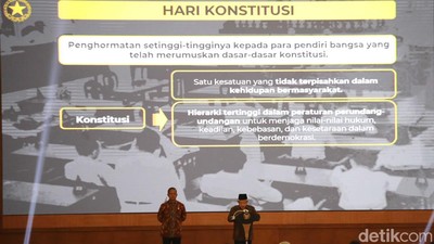 Suasana Peringatan Hari Konstitusi di Gedung MPR