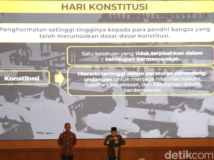 Suasana Peringatan Hari Konstitusi di Gedung MPR
