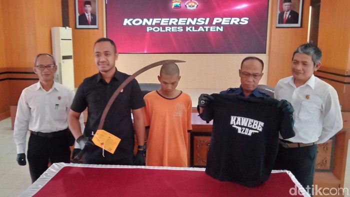 ANR, anggota geng motor ditangkap Polres Klaten, Senin (19/8/2024).