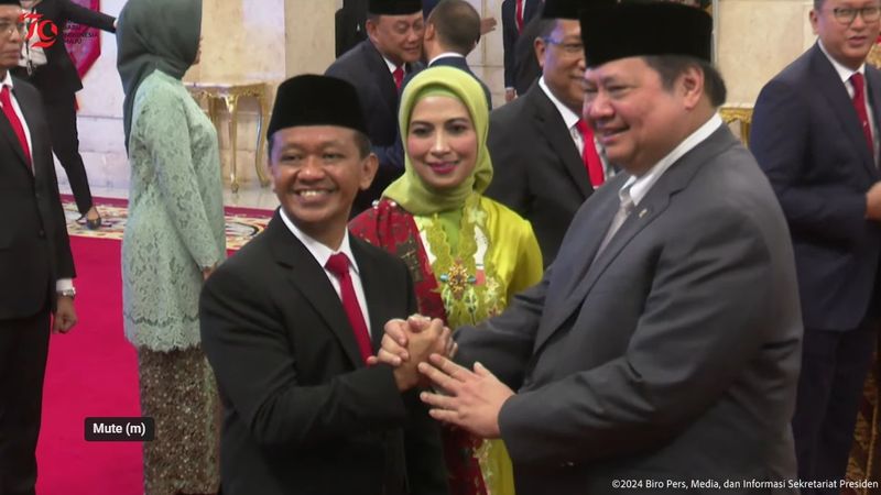 Bahlil dan Airlangga (dok. YouTube Sekretariat Presiden)