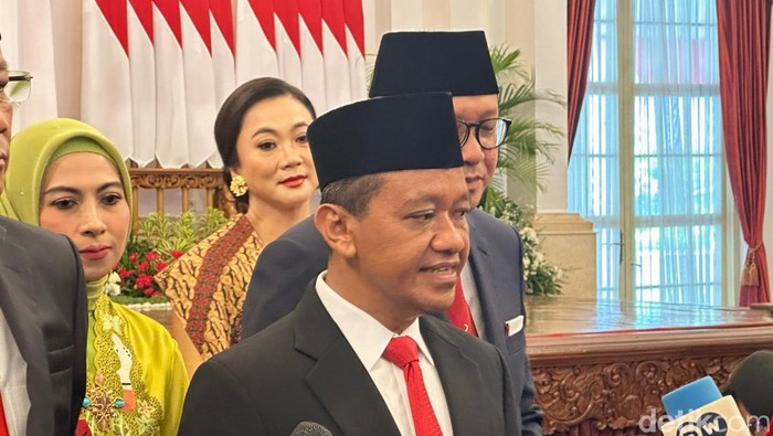 Bahlil Lahadalia telah dilantik sebagai Menteri Energi Sumber Daya Mineral (ESDM) (Isal M/detikcom)