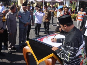 Apel Pasukan Digelar di Pasuruan untuk Pastikan Pilkada Damai
