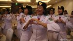 Ekspresi Bahagia Anggota Paskibraka Terima Tabungan Pendidikan