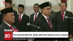 Momen Pelantikan Menteri, Wamen Hingga Kepala Badan