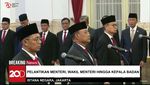 Momen Pelantikan Menteri, Wamen Hingga Kepala Badan