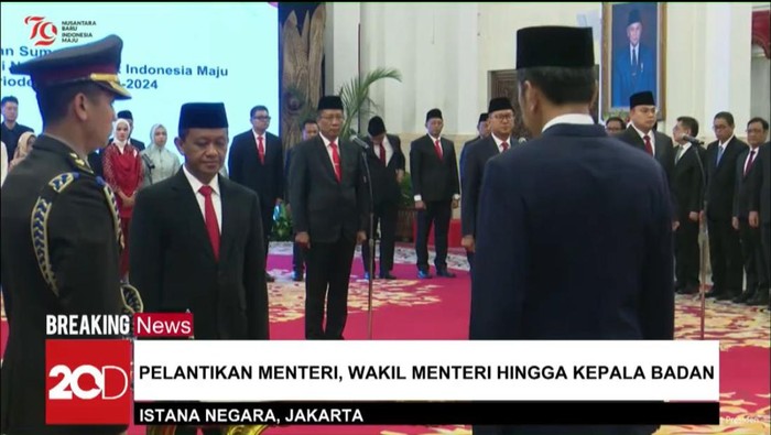 Jokowi Lantik Menteri dan Kepala Badan