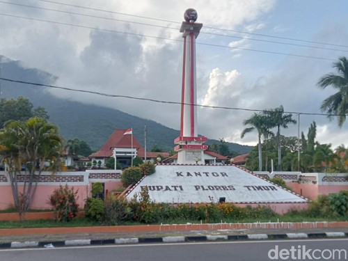 Kantor Bupati Flores Timur. (Foto: Yurgo Purab/detikBali)