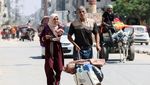 Khawatir Serangan Israel, Warga Palestina Tinggalkan Kamp Maghazi