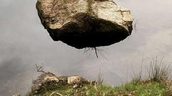 Pada awalnya kamu melihat sebuah batu melayang di udara tapi... (Foto: X/@tradingMaxiSL)