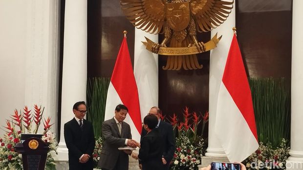 Menlu Retno Kumpul Bareng 3 Mantan Menlu di Gedung Pancasila