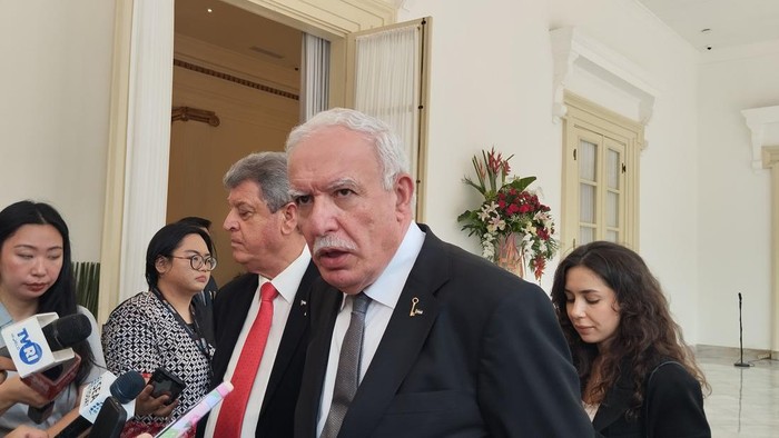 Menteri Luar Negeri Palestina, Riyad Al-Maliki (Maulana/detikcom)