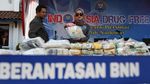 BNN Bakar Barang Bukti Narkoba