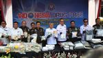 BNN Bakar Barang Bukti Narkoba