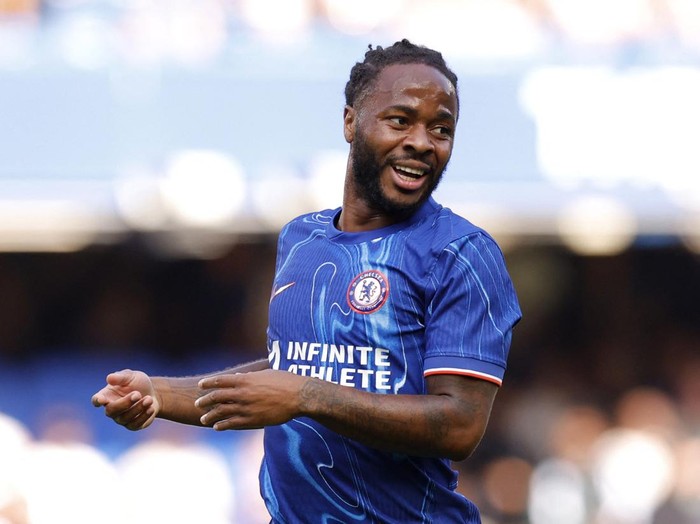 Soccer Football - Pre Season Friendly - Chelsea v Inter Milan - Stamford Bridge, London,  Britain - August 11, 2024 Chelsea's Raheem Sterling in action Action Images via Reuters/Andrew Couldridge