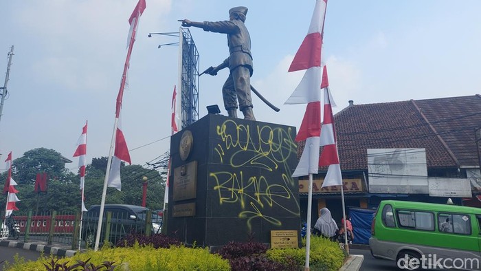 Tindakan Vandal Mengerikan Menodai Monumen Pahlawan Bogor yang Bersejarah