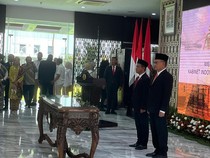 Arifin Serahkan Jabatan Menteri ESDM ke Bahlil, Disaksikan Jonan-Sudirman Said