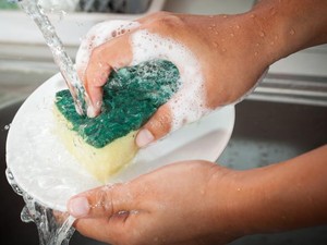 Spons Pencuci Piring Harus Sering Diganti biar Nggak Jadi Sarang Kuman