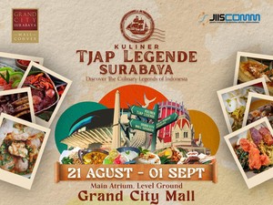 Festival Kuliner Tjap Legende Bakal Hadir di Grand City Mall Surabaya