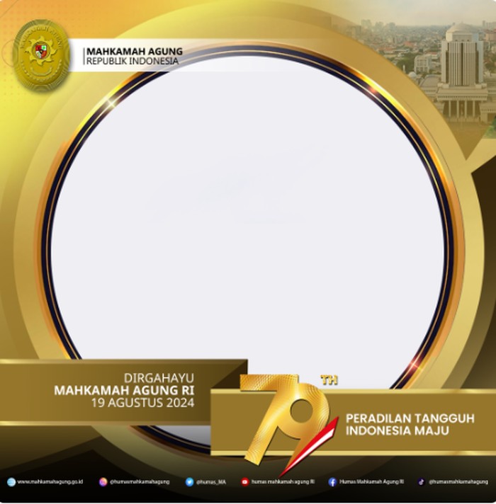 Twibbon HUT ke-79 Mahkamah Agung