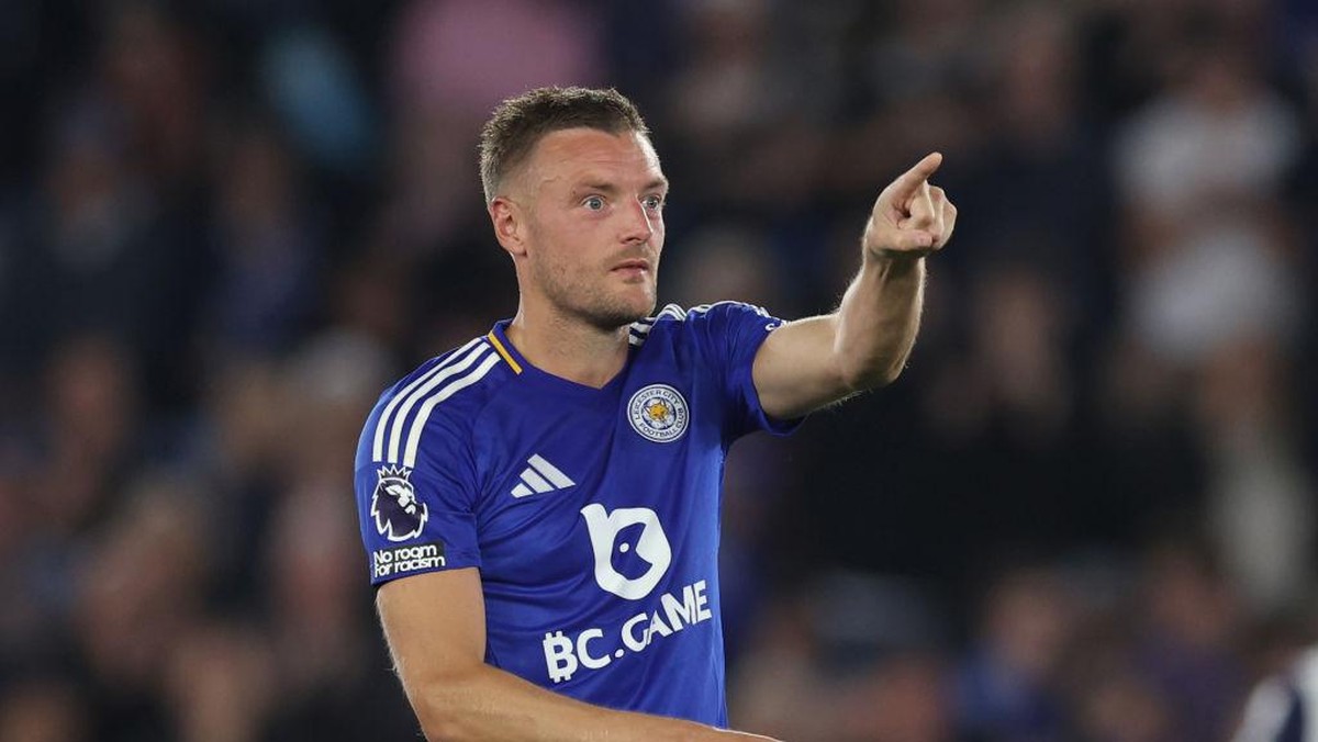 Jamie Vardy diisukan menuju Inter Miami. (Foto: Getty Images/Catherine Ivill - AMA)