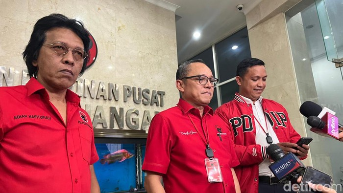 Adian, Deddy Sitorus dan Ronny di DPP PDIP