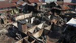 Belasan Rumah Hangus Terbakar di Makassar