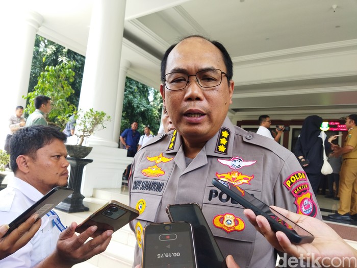 Karo Ops Polda Banten Kombes Dedy Suhartono di Pendopo Gubernur Banten. (Dok Aris Rivaldo/detikcom)