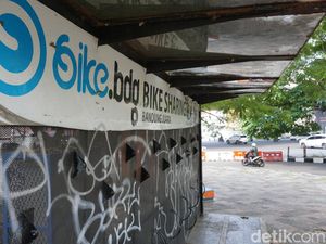 Shelter Bike Sharing di Dipatiukur Bandung Bakal Dibongkar