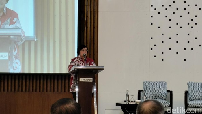 Menteri LHK Siti Nurbaya. (Astrid/detikcom)