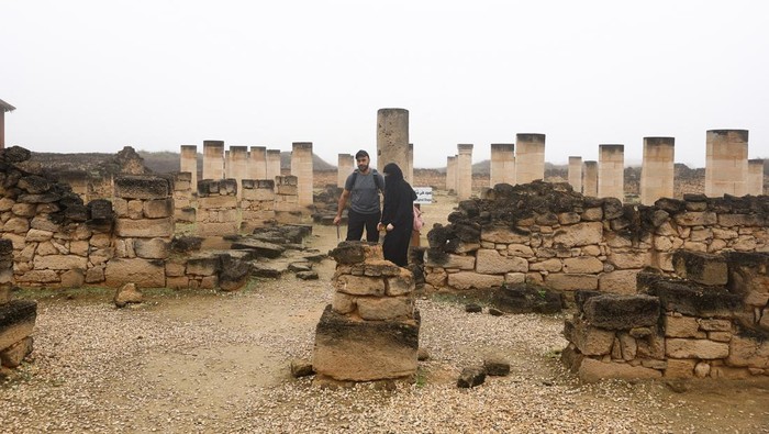 Tourists visit Al Baleed Archeological Site in Dhofar Governorate, Oman, August 7, 2024. REUTERS/Rula Rouhana