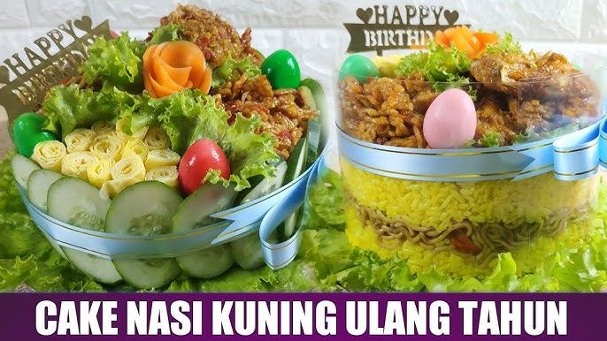 Kreasi hidangan nasi berbentuk kue