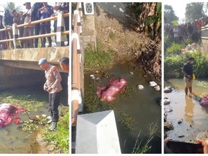 Mayat Mr X Terbungkus Kain Seprai Merah Ditemukan di Bawah Jembatan Lampung