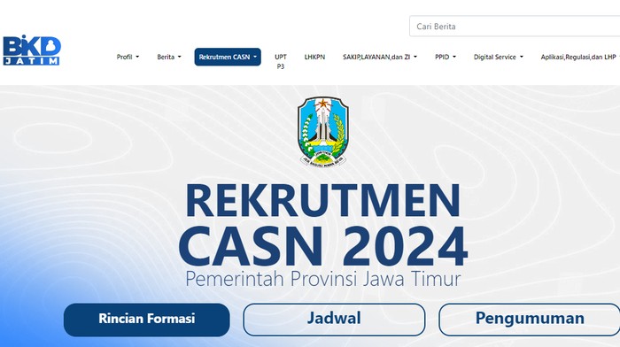 Rekrutmen CPNS Pemprov Jatim 2024.