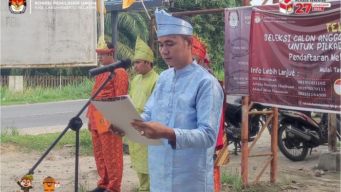 Saipul Bahri Dalimunthe yang diberhentikan DKPP sebagai Ketua KPU Labusel (Dok. Instagram @kpulabuhanbatuselatan)