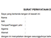 Contoh Surat Pernyataan 5 Poin CPNS 2024 Beserta Link Download