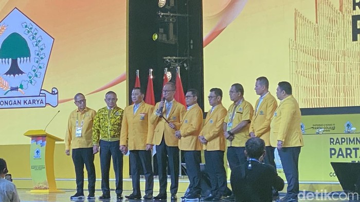 Waketum Golkar Adies Kadir ditunjuk menjadi pimpinan sidang Munas XI Golkar yang digelar selama dua hari. (Firda CA/detikcom)
