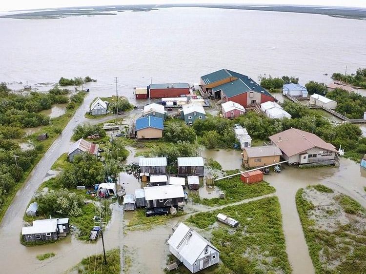 Banjir Akibat Luapan Sungai Kuskokwim Terjang Alaska