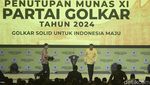 Berkemeja Kuning, Jokowi Tutup Munas XI Golkar