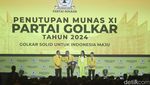 Berkemeja Kuning, Jokowi Tutup Munas XI Golkar