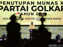Berkemeja Kuning, Jokowi Tutup Munas XI Golkar