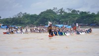 Pada tahun ini Pacu Jalur dihelat mulai 21 hingga 25 Agustus 2024. Sebanyak 225 peserta jalur ikut perlombaan yang masuk Kharisma Event Nusantara. (Dok Diskominfotik Riau)